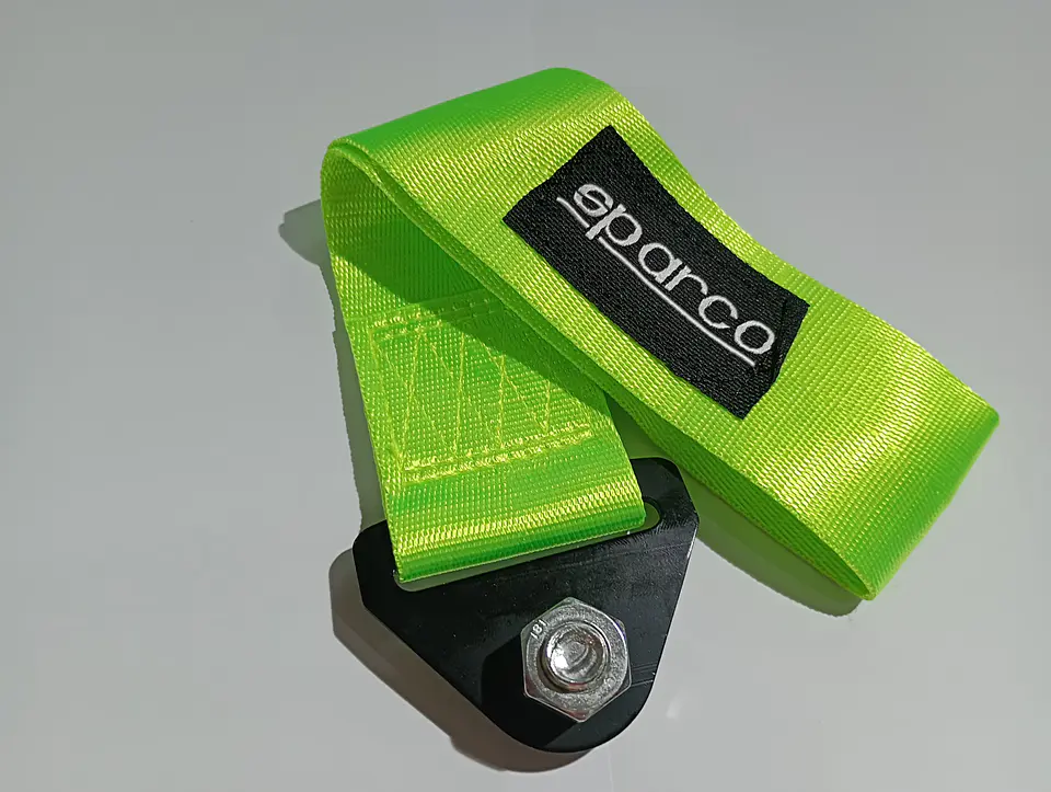 Cinta correa de remolque arrastre Sparco Verde Neon 7