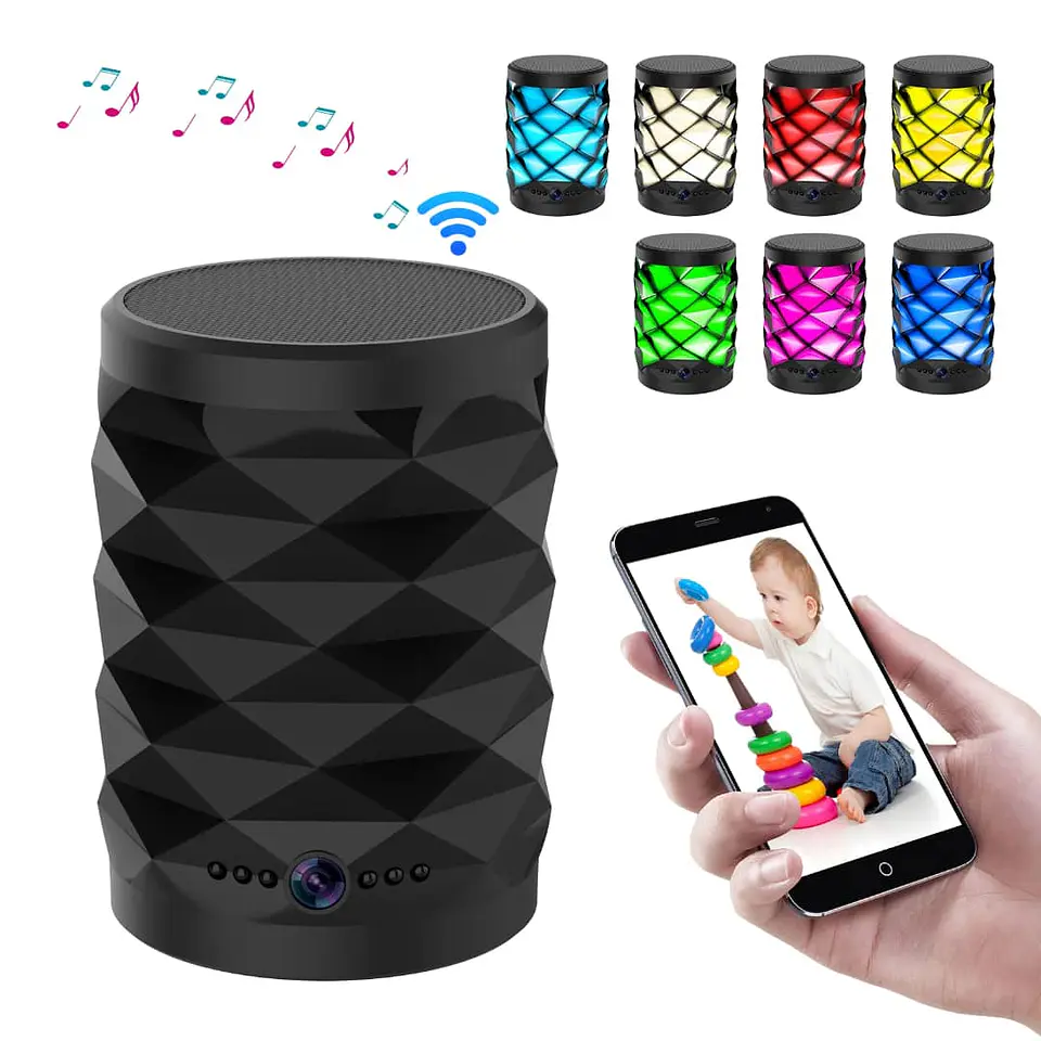 Exclusiva Parlante Altavoz Bluetooth con Mini Cámara HD 1080p – 2