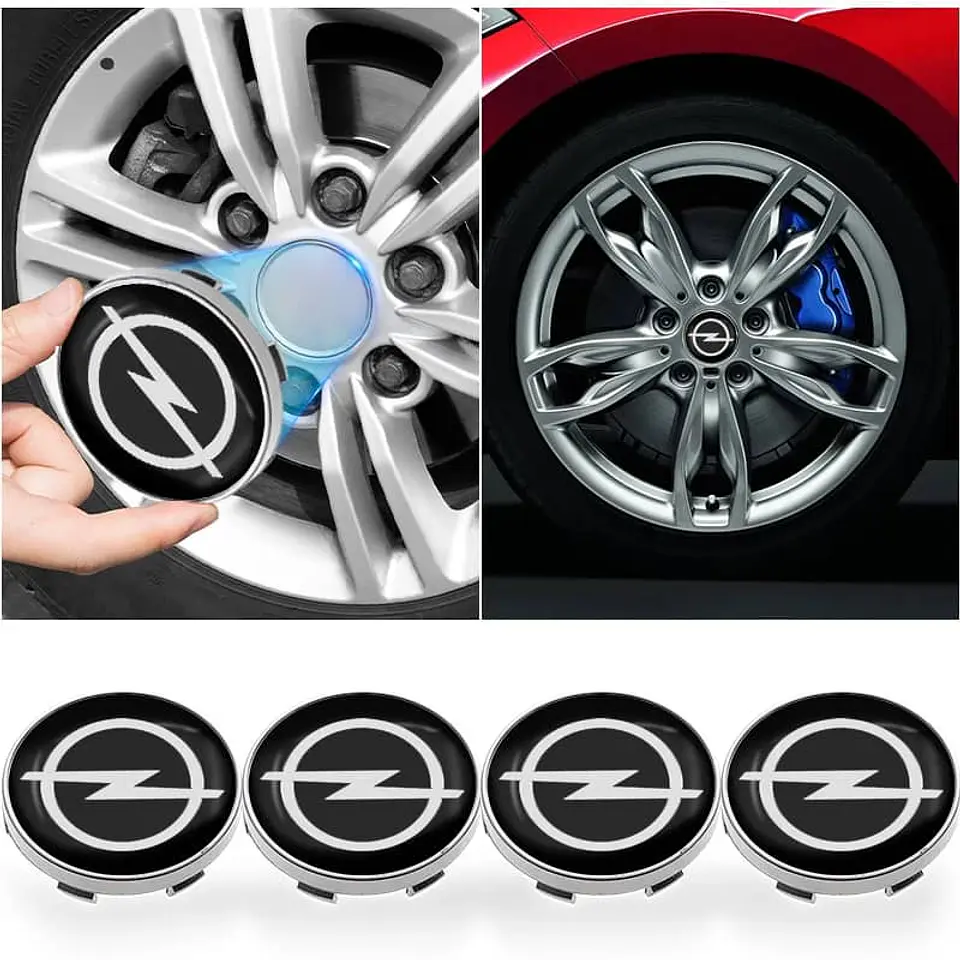 Set x4 Tapas para Centro de Llantas OPEL 3