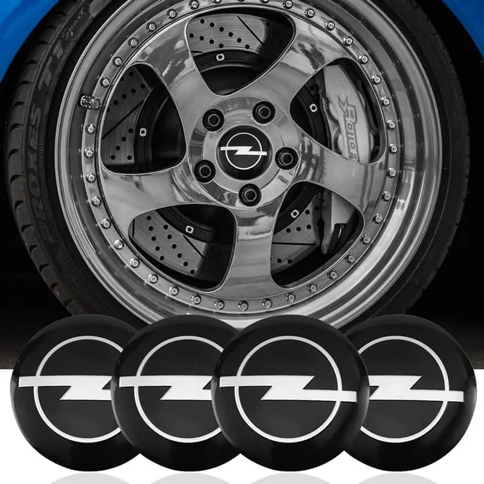 Set x4 Tapas para Centro de Llantas OPEL 18