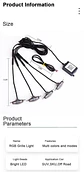 Total no pierdas esta oportunidad kit x4 luces led raptor rgb con - Miniatura 3