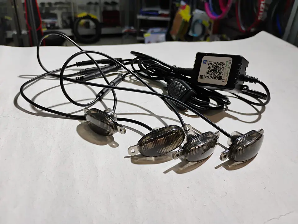 Total no pierdas esta oportunidad kit x4 luces led raptor rgb con 11