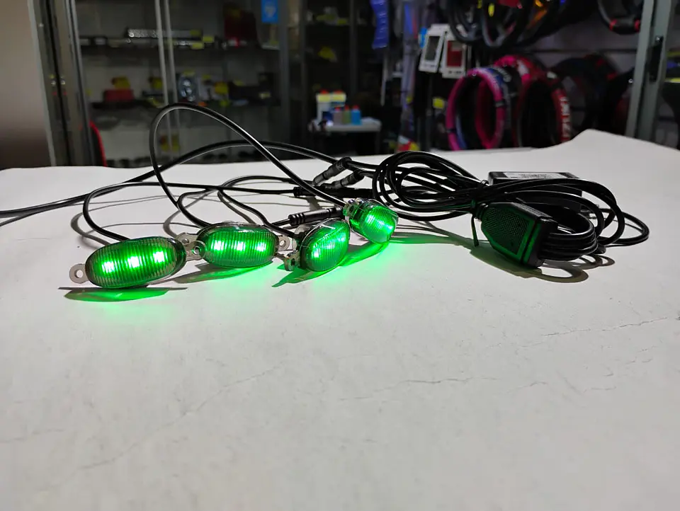 Total no pierdas esta oportunidad kit x4 luces led raptor rgb con 16