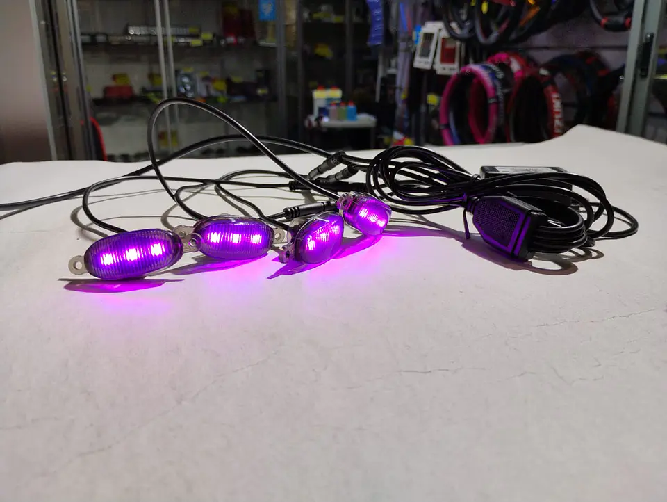 Total no pierdas esta oportunidad kit x4 luces led raptor rgb con 19