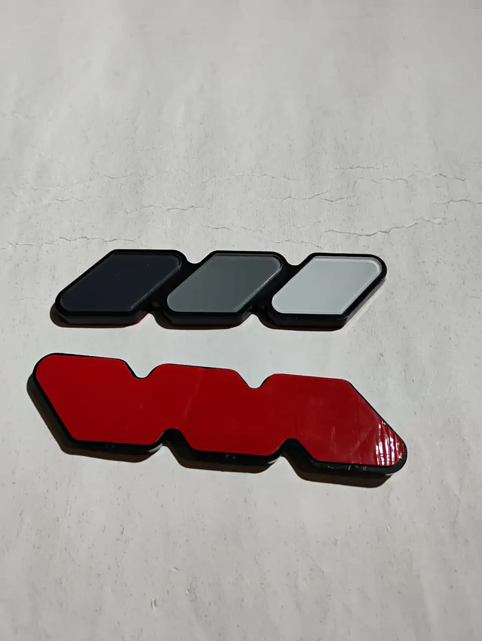 DE Emblema Insignia pegatina Acrílico para Toyota Tricolor 2
