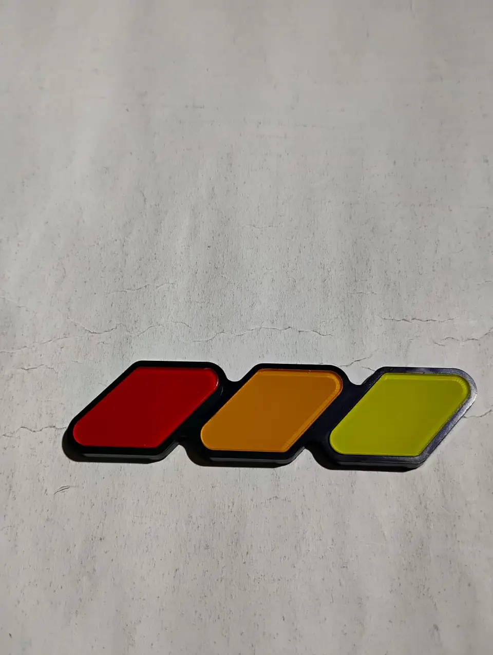 DE Emblema Insignia pegatina Acrílico para Toyota Tricolor 5