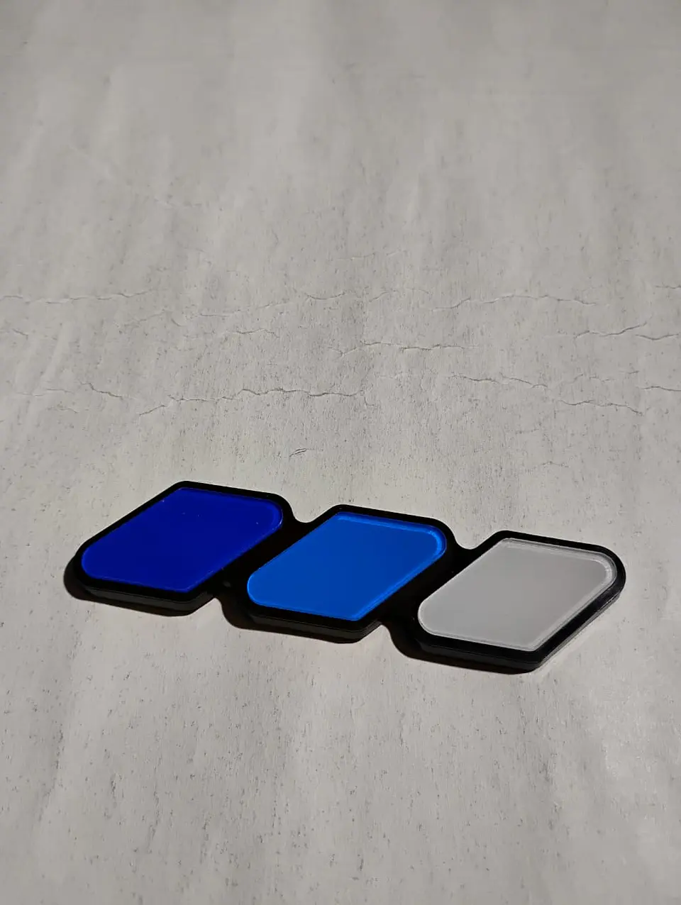 DE Emblema Insignia pegatina Acrílico para Toyota Tricolor 5