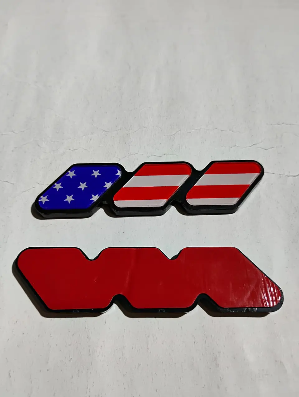 DE Emblema Insignia - pegatina Acrílico para Toyota Tricolor 6