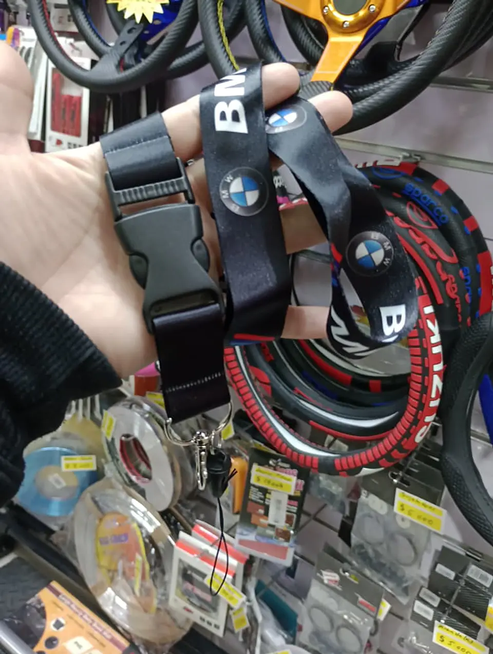 Relámpago llavero tuning lanyard bmw (negro) 6