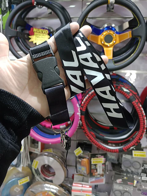 Relámpago llavero tuning lanyard haval (negro)