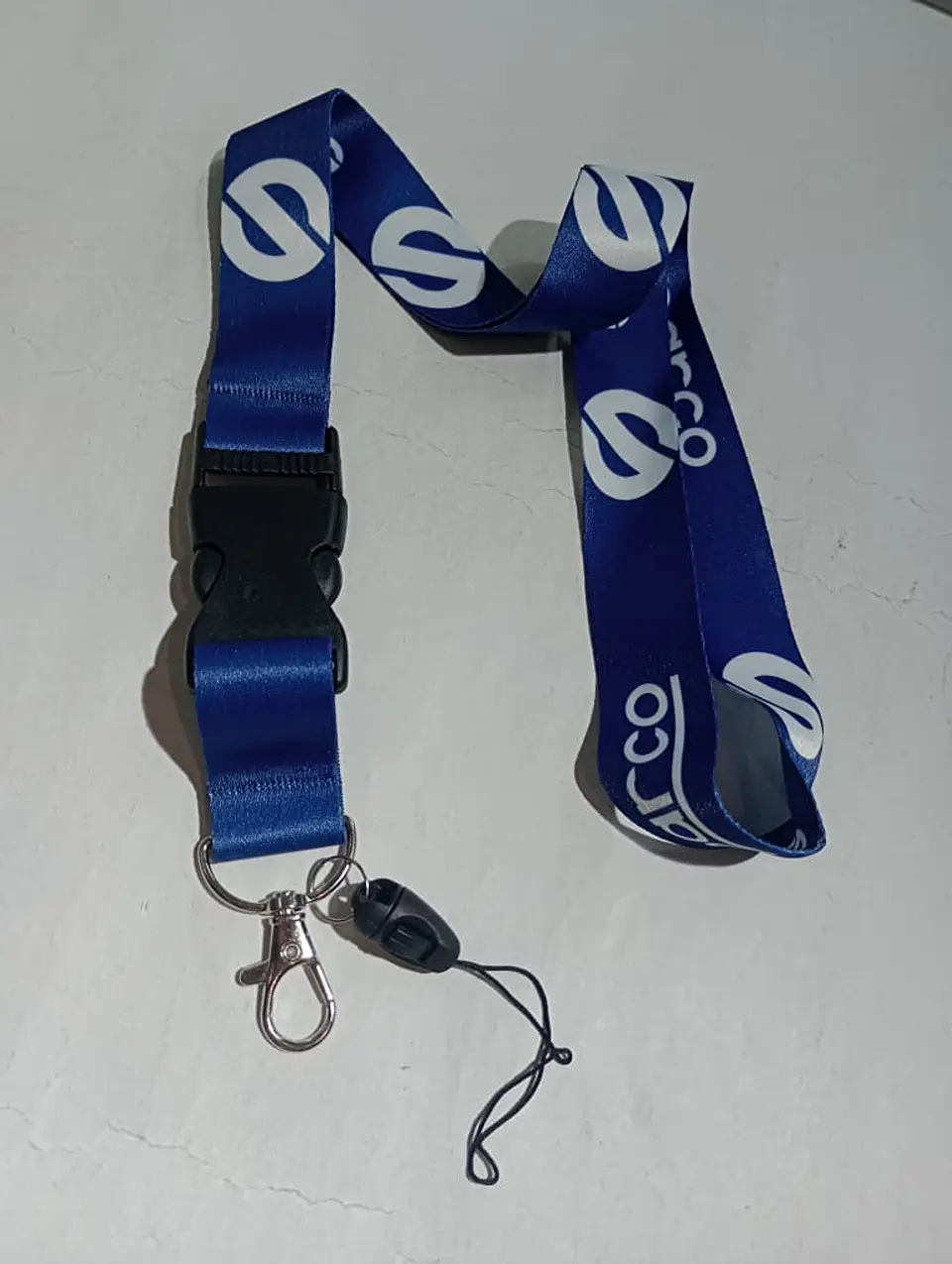 Relámpago llavero tuning lanyard sparco (azul ) 2
