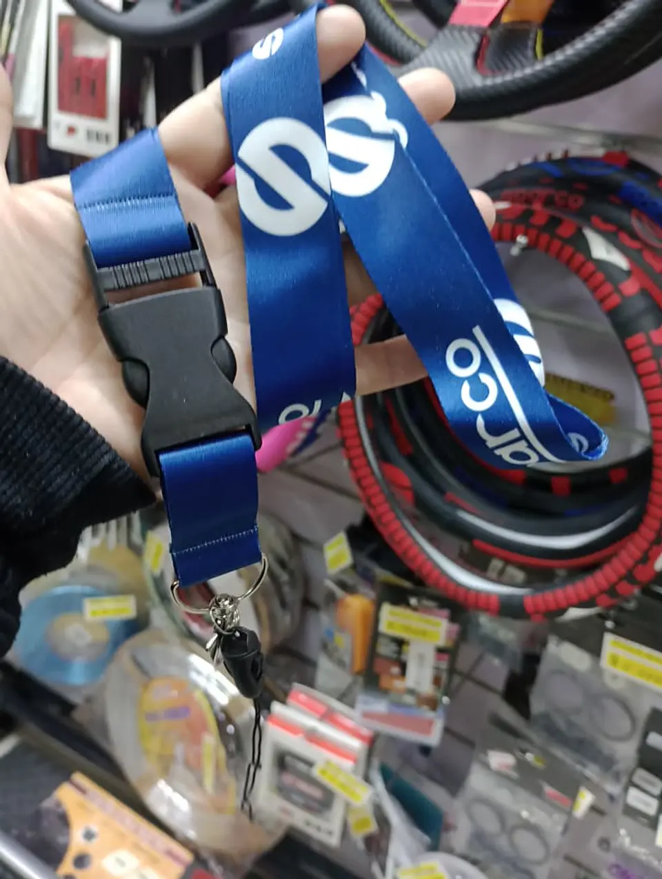 Relámpago llavero tuning lanyard sparco (azul ) 5