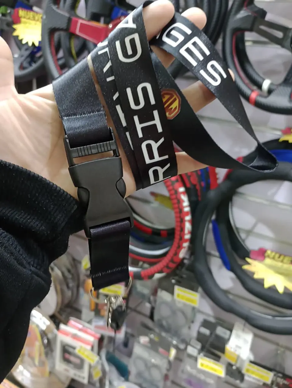 Relámpago llavero tuning lanyard mg (negro) 6