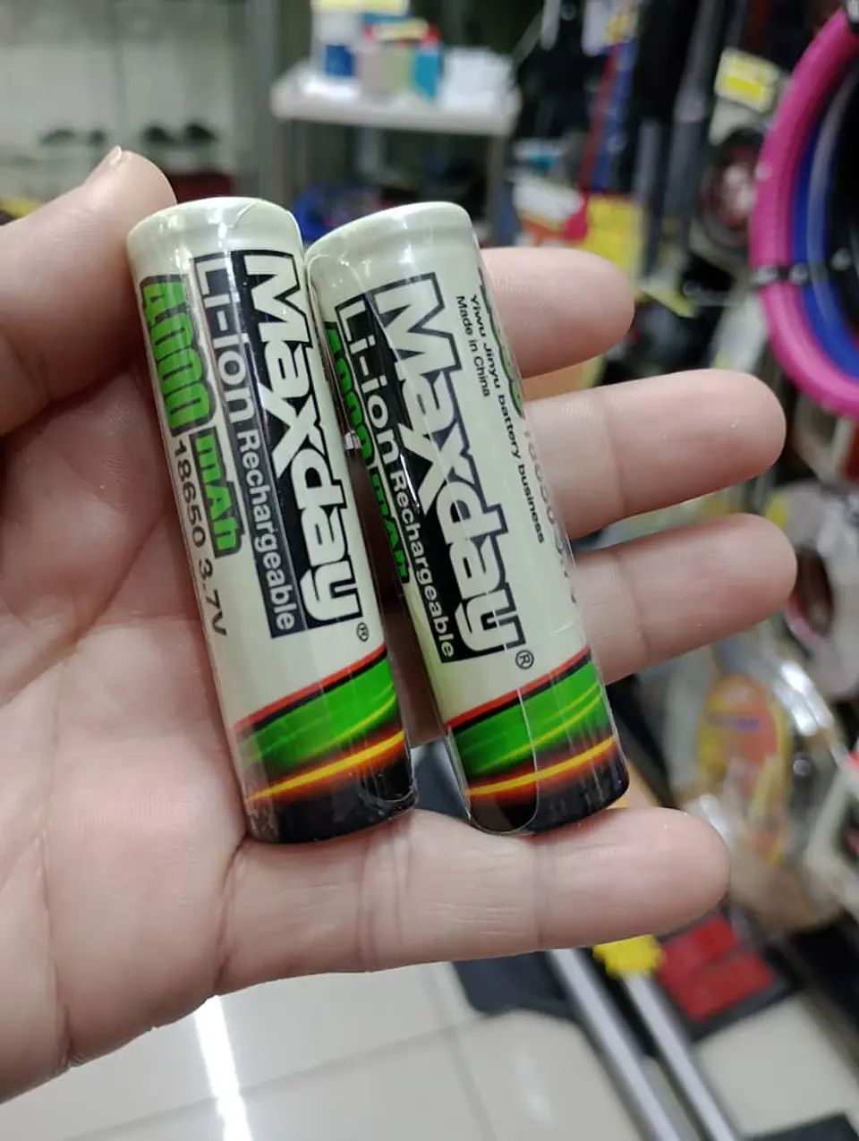 X2 baterías recargables 18650 uso en cámaras de seguridad 6