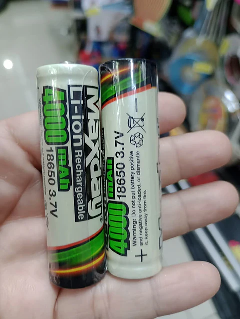 X2 baterías recargables 18650 uso en cámaras de seguridad