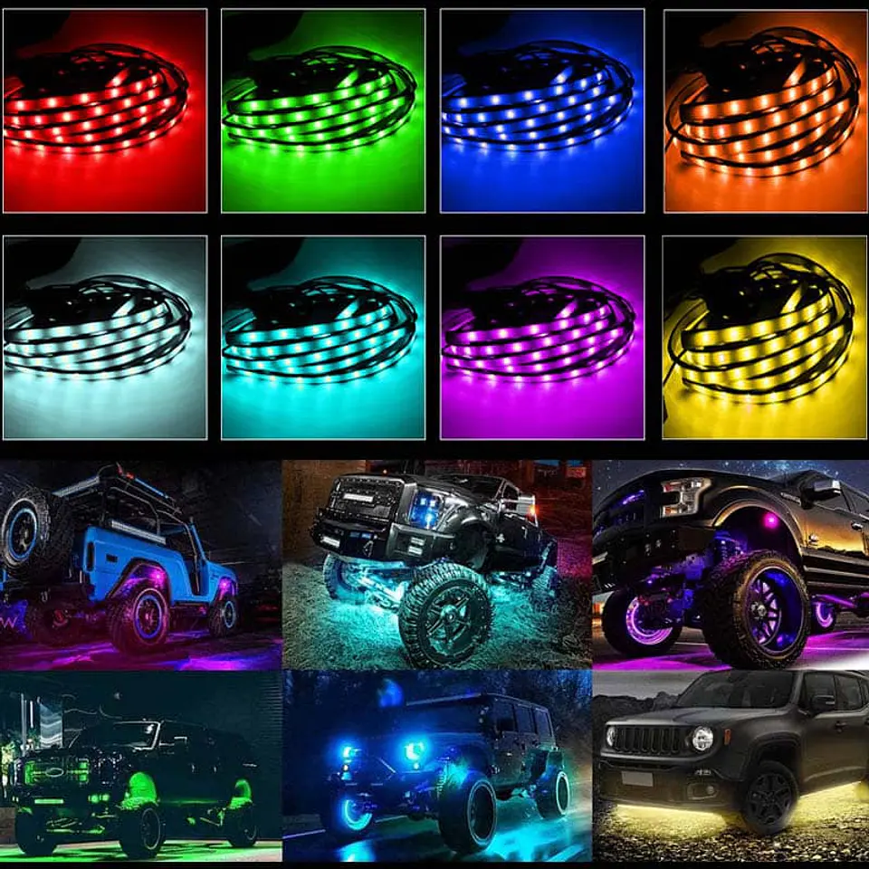 RELÁMPAGO Luz LED Multicolor para Auto - Ilumina tu Chasis y 18
