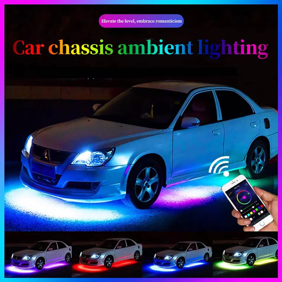 RELÁMPAGO Luz LED Multicolor para Auto - Ilumina tu Chasis y 21