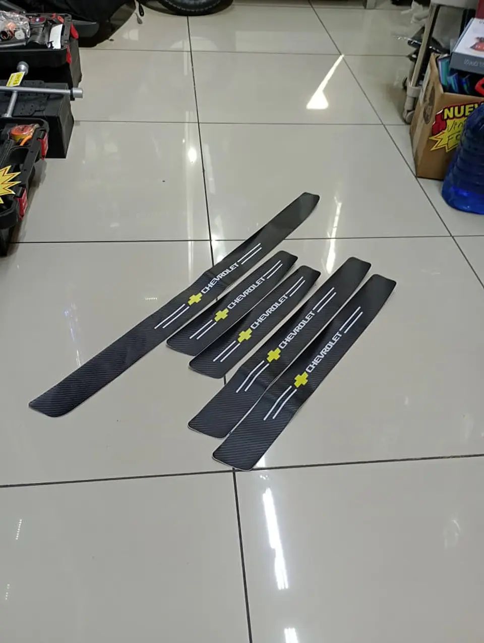 DE Kit X5 Cubre Socalos pisaderas Protección para tu Chevrolet 6