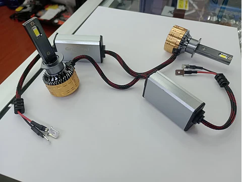 Relámpago par de ampolletas turboled h1 canbus