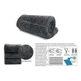 ✨ Super Toalla de Microfibra de Ultra Secado - Calidad PREMIUM  1200GSM 60x90cm sin bordes ✨