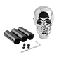 Pomo/Perilla de cambios - Diseño cabeza de calavera cromada con luz - thumbnail 10