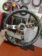 VOLANTE DEPORTIVO UNIVERSAL 35cm BRIDE PLANO (Diseño Carbono Forjado - Miniatura 5