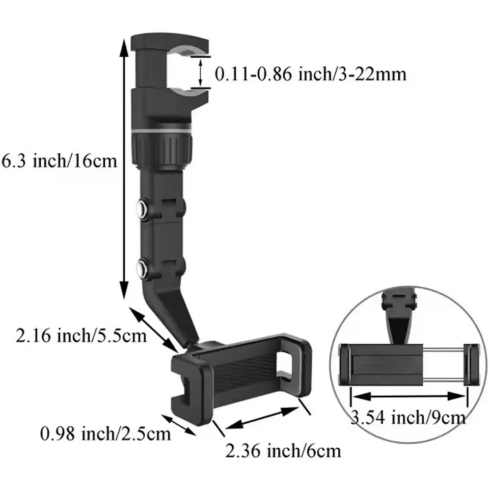 Soporte de Teléfono para Auto Multifuncional 360° 28