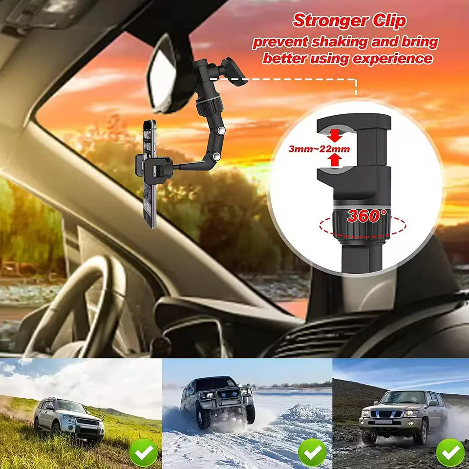Soporte de Teléfono para Auto Multifuncional 360° 32