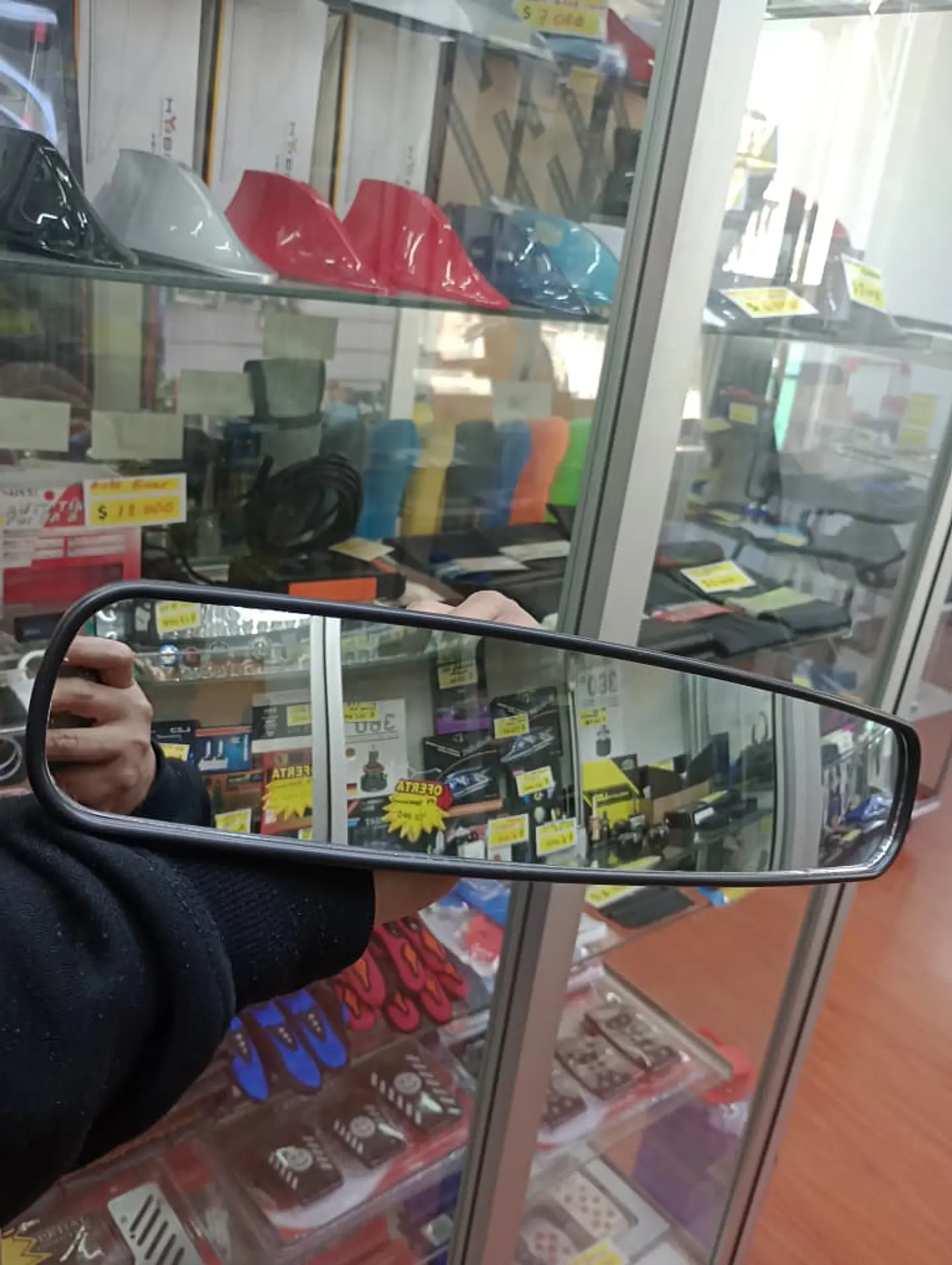 Espejo retrovisor universal con ventosa o sopapo para auto 8