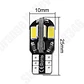 Par ampolletas - led T10 W5W colita de pez antierror canbus 8led - Miniatura 4
