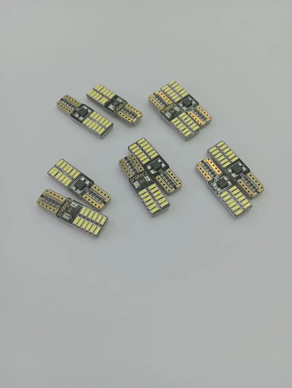 X10 unidades de Ampolletas led T10 W5W antierror canbus 24 led 1