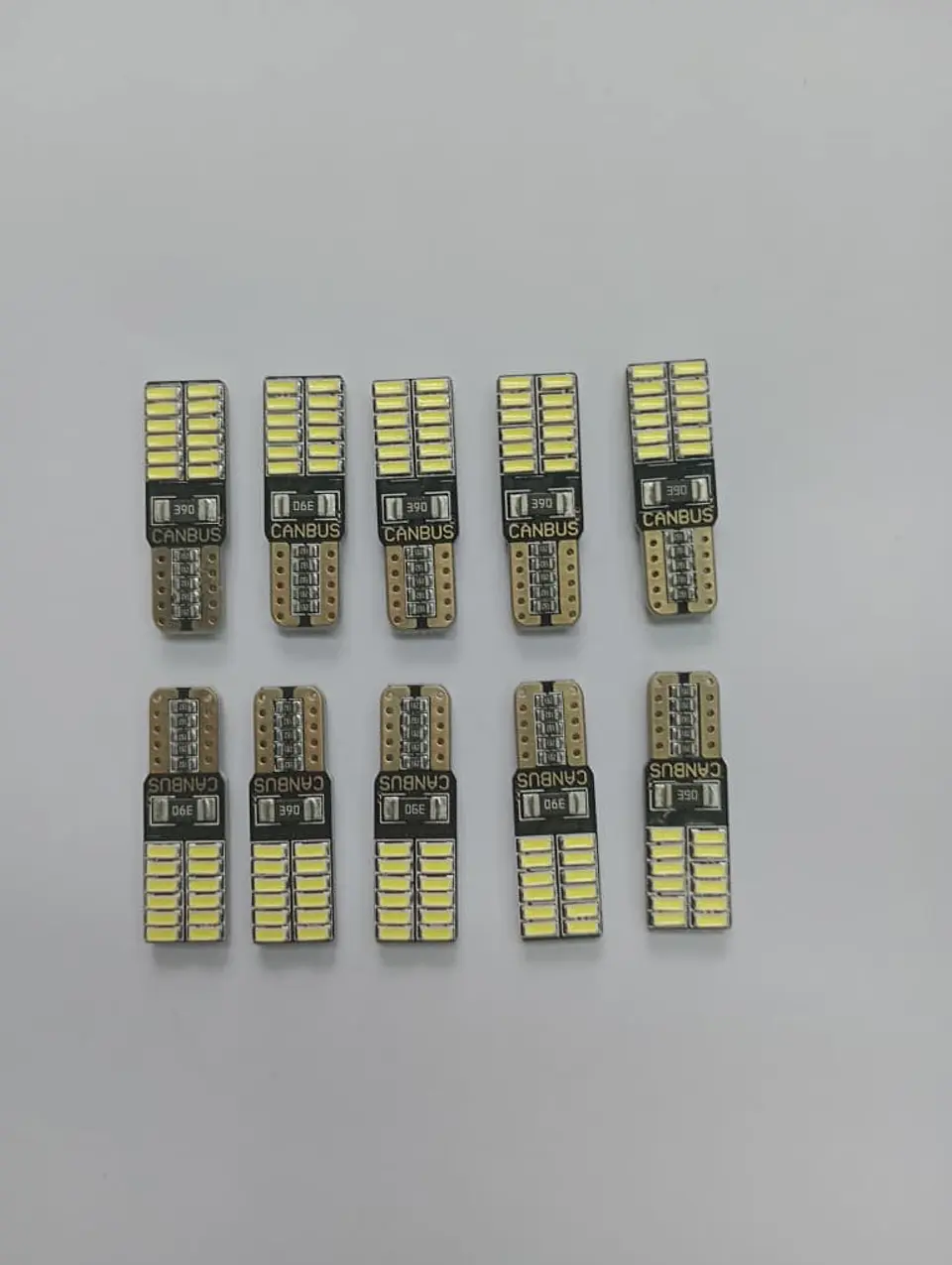 X10 unidades de Ampolletas led T10 W5W antierror canbus 24 led 3
