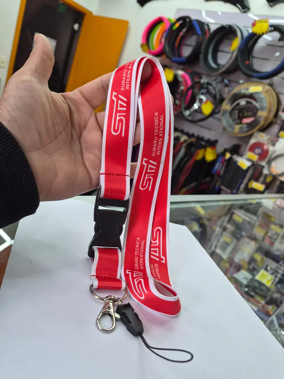Relámpago llavero tuning lanyard sti (negro) 6