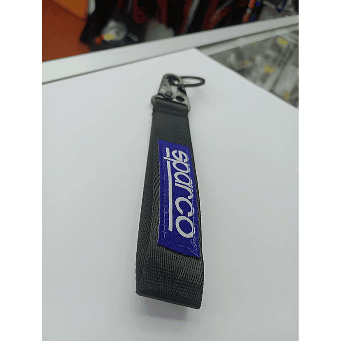 💥Oferta Remate💥 Llavero Lanyard corto colgante tunning porta llaves y credencial modelo Sparco 2