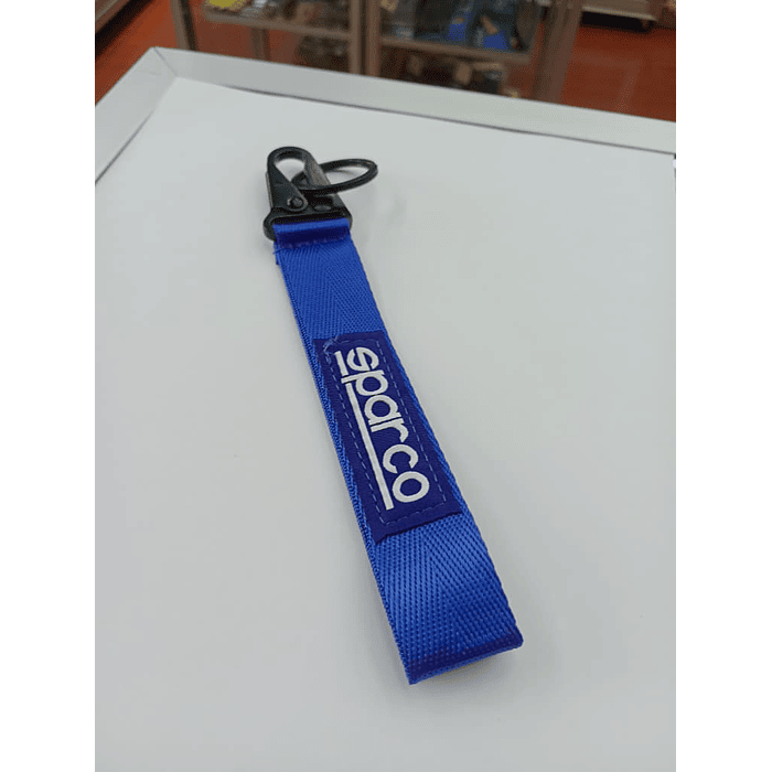 💥Oferta Remate💥 Llavero Lanyard corto colgante tunning porta llaves y credencial modelo Sparco 7