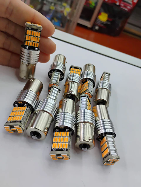 X10 unidades de ampolletas LED para reversa PY21W 1156 pata