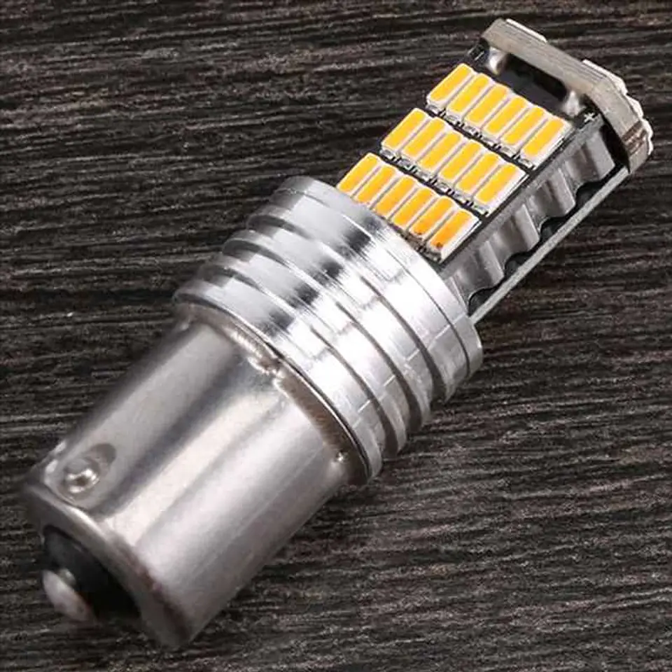X10 unidades de ampolletas LED para reversa PY21W 1156 pata 9