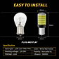 X2 unidades de ampolletas LED para reversa P21W 1156 pata pareja - Miniatura 2