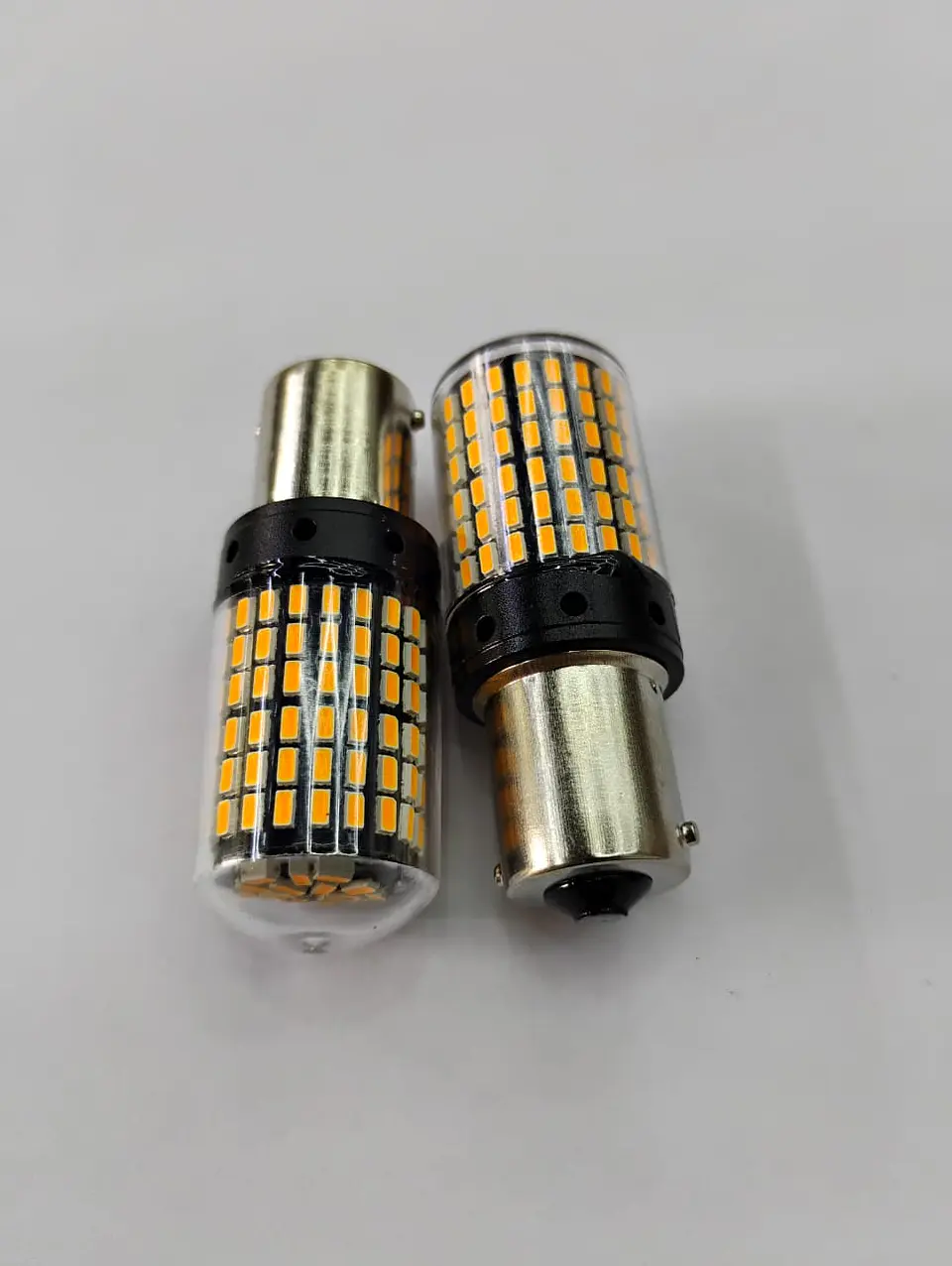 X2 unidades de ampolletas LED para reversa P21W 1156 pata pareja 9