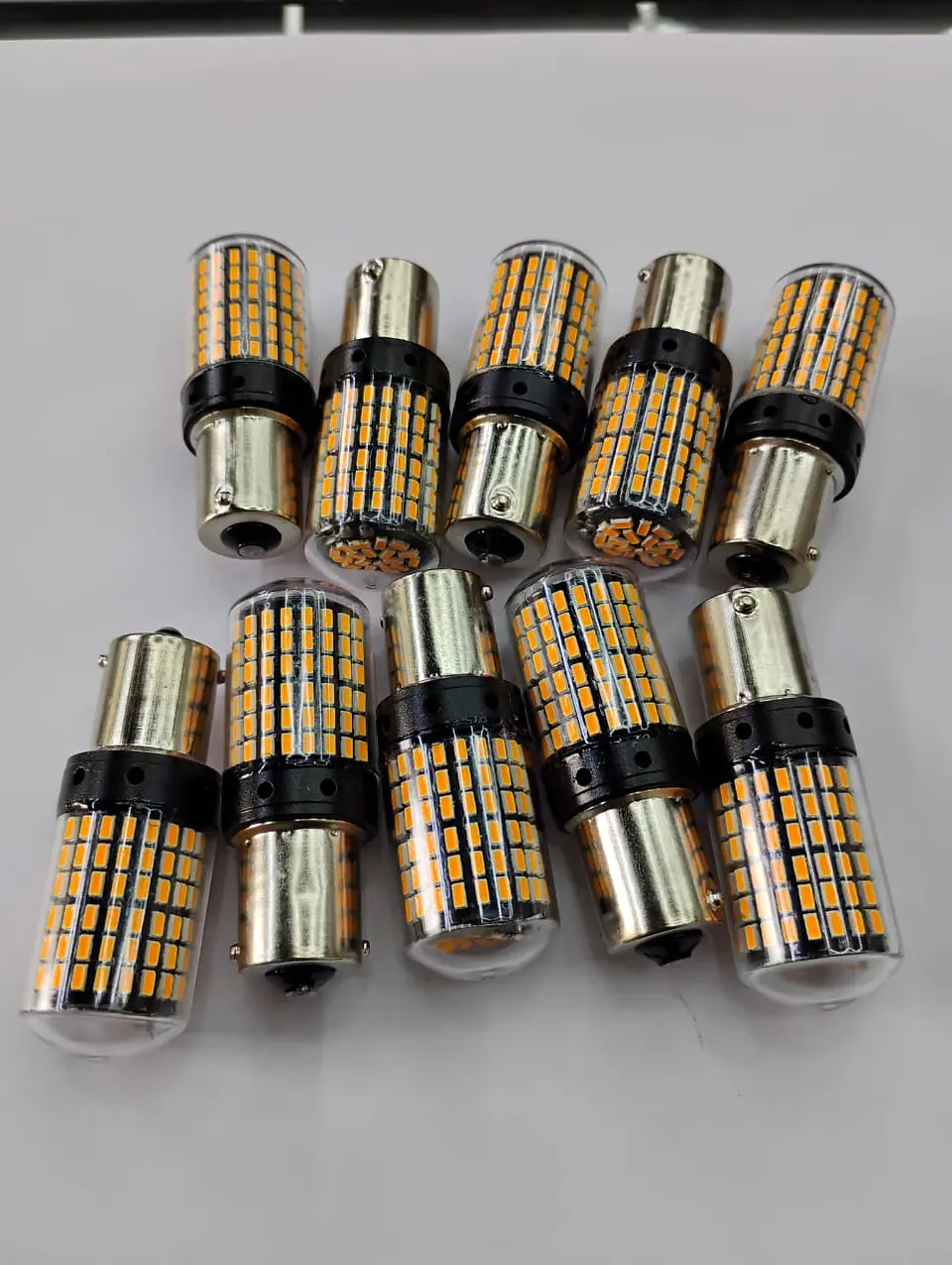 X10 unidades de ampolletas LED para reversa P21W 1156 pata pareja 3