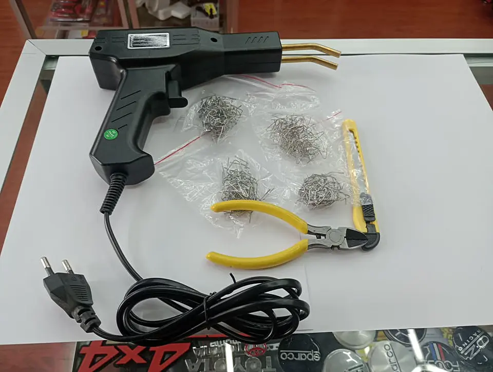 Kit de soldadura y reparación de plásticos automotrices y 10