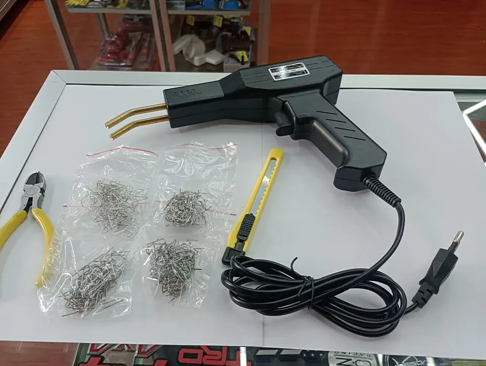 Kit de soldadura y reparación de plásticos automotrices y 12