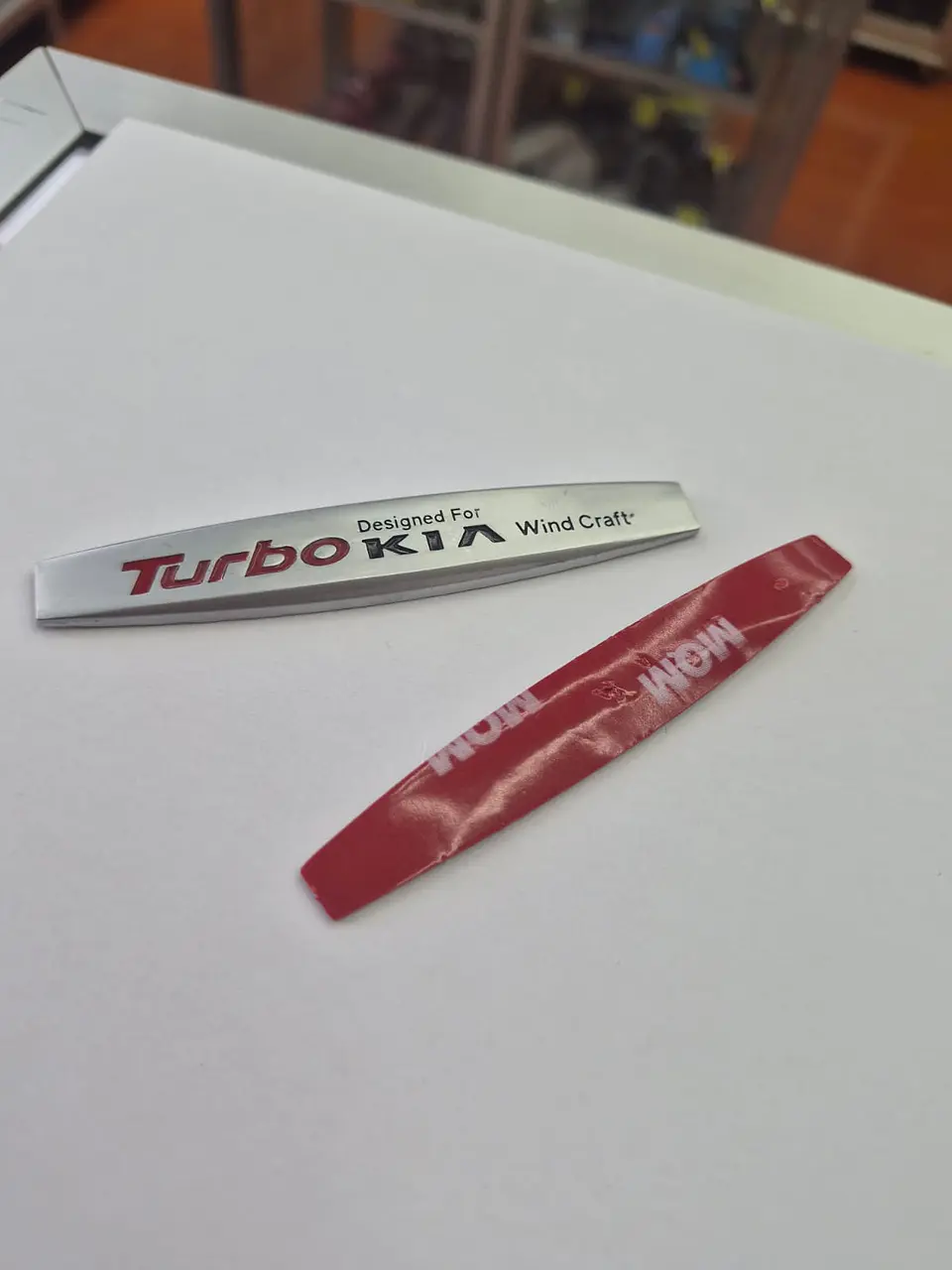 Emblema Insignia de Metal para autos universal autoadhesiva turbo kia 5