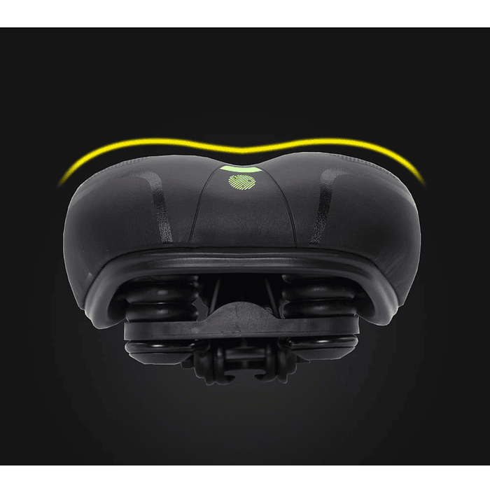 Silla Asiento de bicicleta de GEL 3D memory foam para hombre y mujer punto verde 2