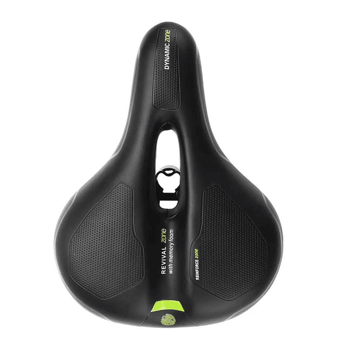 Silla Asiento de bicicleta de GEL 3D memory foam para hombre y mujer punto verde 3