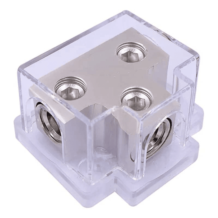 💥 Oferta Remate 💥🔌 Bloque Distribuidor de Corriente 1 a 2 Car Audio – Repartidor Potencia Auto  2