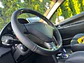 Forro volante cosido hilo negro cuero carbono brillante - Miniatura 5