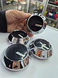X4 Tapa centro de llantas de auto tunning conica ssr negra logo plata - thumbnail 8