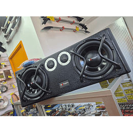  Subwoofer amplificado car audio system Caja de madera excelente calidad Diseño letra chinas