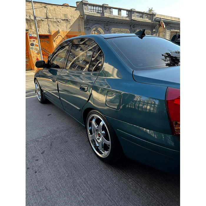 Bota Aguas de Acrílico 2mm plano Negro Brillante a Medida para auto Hyundai Elantra 2006 a 2010 4